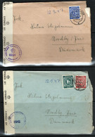 4 Letter From Germany To Fanø (Denmark) With Censorship ; With Contents  (k63) - Briefe U. Dokumente