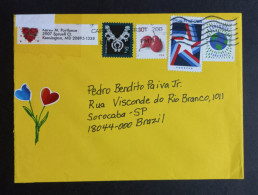 2021 Cover Circulated From USA UNITED STATES Maryland "CAPITAL DISTRICT 208" Postmark - To Brazil - Brieven En Documenten