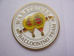 Pin S MONGOLFIERE BIERE WARSTEINER BALLOONING TEAM TBQ 3,5 Cm - Airships