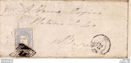 1870 Edifil 107 50m Sellos Efigie Carta Matasellos Rombo Gerona A Barcelona Cod- CI5589 - Briefe U. Dokumente