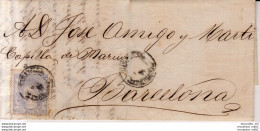 Año 1870 Edifil 107 Alegoria Carta Matasellos Sabadell Barcelona Membrete Francisco Armengol Cod- Ci8331 - Briefe U. Dokumente