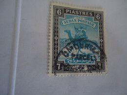 SUDAN USED STAMPS    1948 CAMELS 6P WITH POSTMARK OMDURMAN   PARCELS - Sudan (1954-...)