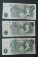 BANK OF ENGLAND 1 POUND STERLING BANK NOTES + 10 SHILLING - XF, VARIOUS SIGNATURES - Collections