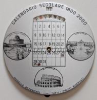 CALENDARIO SECOLARE 1800 2000 - Roma, Colosseo, Castel S. Angelo, S. Pietro - Altri & Non Classificati
