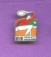 Rare Pins Informatique Hewlett Packard Tennis ( Roland Garros ? ) Arthus Bertrand Q236 - Arthus Bertrand