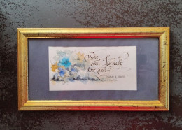 Aquarel Wie Veel Liefheeft Doet Veel (Thomas A Kempis) - Watercolours
