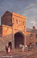 A022 England Wells Brown's Gate Carriage Vintage Postcard - Wells