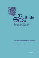 Baltische Studien, Pommersche Jahrbücher Für Landesgeschichte. Band 98 NF. Bd. 144. - Kalender