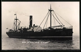 AK Handelsschiff SS Highland Coast Auf See - Handel
