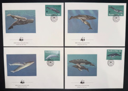 WWF - Palau - FDC - Premier Jour - Baleine- 1983 - FDC