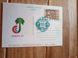 Pict.pmk.cuba In Pstat Card.ctralam Games Box.table Tennis Rare.no Postcard.e8 Reg Post Up To 50 Gram By August - Boxing