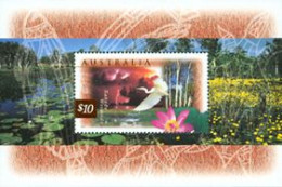 AUSTRALIE 1997 - Faune Et Flore Des Wetland - Bloc - Storks & Long-legged Wading Birds