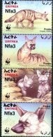 ERITREE 2001 - W.W.F. - Faune - Loup Sauvage Des Sables - 4 V. - Eritrea