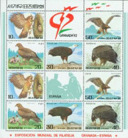 COREE DU NORD 1992 - GRENADA -  Rapaces - Feuillet - Eagles & Birds Of Prey