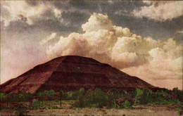 CPA Teotihuacán Mexiko, Pyramide In San Juan - México