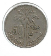 13599 * CONGO-ALBERT 1  * 50 Cent 1925 Frans * Prachtig - 1910-1934: Albert I