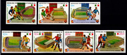 Guinea 920-926 B Postfrisch Fußball #NV242 - Guinea (1958-...)