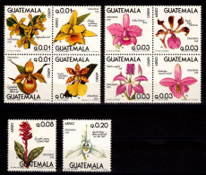 Guatemala 1101-1110 Postfrisch Orchideen, Blumen #NV269 - Guatemala