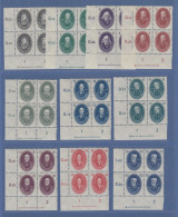DDR 1950 Akademie Mi-Nr. 261-70 Eckrand-Viererblocksatz Mit DZ Kpl. Postfrisch ! - Ungebraucht