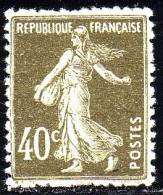 YT 193 Charnière - 1906-38 Semeuse Camée