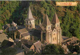 12 - Conques En Rouergue - L'église Sainte-Foy - Vue Aérienne - Carte Neuve - CPM - Voir Scans Recto-Verso - Sonstige & Ohne Zuordnung