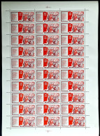Russia 1976 USSR - MNH - Glory To The CPSU - 4 Kopecks 30 Stamps Full Sheet - Neufs