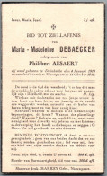 Bidprentje Duinkerke - Debaecker Maria Madeleine (1914-1942) - Devotion Images