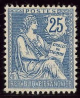 FRANCE - MOUCHON - N°114 - 25C BLEU - NEUF SANS CHARNIERE - 1900-02 Mouchon