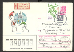 RUSSIA-"R" COVER - VOLLEYBALL MOSCOW OLYMPICS 1980 - Lettres & Documents