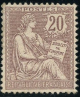 FRANCE - N°126 - 20C BRUN LILAS MOUCHON - NEUF SANS CHARNIERE - 1900-02 Mouchon