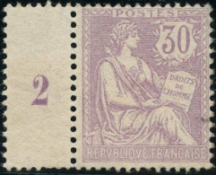 FRANCE - N°128 - 30C VIOLET MOUCHON - NEUF SANS CHARNIERE - 1900-02 Mouchon