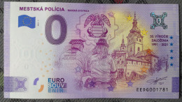 0 Euro Souvenir MESTSKÁ POLÍCIA Banská Bystrica Slovakia EEDG 2021-1 Nr. 1781 - Other - Europe