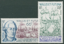Wallis Und Futuna 1981 Seeschlacht Vor Der Chesapeake-Bucht 400/01 Postfrisch - Nuevos
