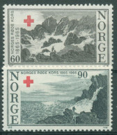 Norwegen 1965 Rotes Kreuz Gebirge Küste 530/31 Postfrisch - Ungebraucht