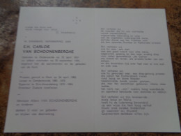Doodsprentje/Bidprentje  E.H. CARLOS VAN SCHOONENBERGHE  Oudenaarde 1937-1984  Leraar/Superior/ Direct. Zrs Jozefienen - Religion & Esotericism