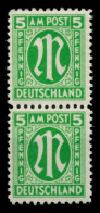BIZONE AM-POST Nr 19Bz Postfrisch SENKR PAAR X764D1E - Ungebraucht