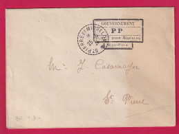 ST PIERRE ET MIQUELON GOUVERNEMENT PP 1926 POUR ST PIERRE - Cartas & Documentos