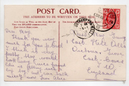 - POST CARD PAQUEBOT, JOHANNESBURG (Afrique Du Sud) Pour SOUTHAMPTON (Angleterre) 4 MAY 1908 - - Covers & Documents