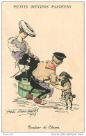 "Petits Métiers Parisiens" - Tondeur De Chien - Style Art-Nouveau - Félix Jobbéduval - CPA  En Bel Etat (voir 2 Scans) - Petits Métiers à Paris