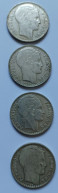 Lot De 4 Pièces De 20 Francs Turin Argent 1933 - 20 Francs