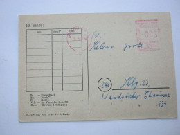 1949 , Postfreistempel Auf   Beleg Aus  Hamburg - Covers & Documents