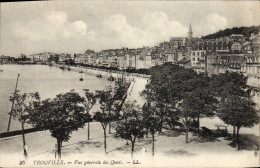 CPA Trouville Vue Generale Des Quais - Trouville