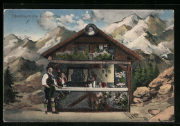 AK Hansl Riedmaier In Oberbayrischer Enzianhütte - Tanz