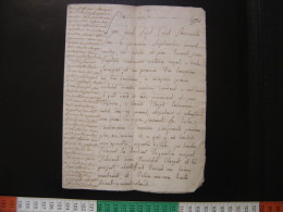 1766 VENTE De VIGNES Dole 39 Jura Manuscrit A Dechiffrer - Manuscripts