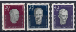 Germany, Democratic Republic (DDR) 1957 Mi 606-608 MNH  (ZE5 DDR606-608) - WW2