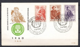 BELGIË 1960 - Wereldjaar Voor De Vluchtelingen FDC 78B - ANEE MONDIALE DE REFUGIE 7-4-1960                           At8 - Storia Postale