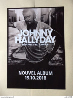 Affiche Promo Du Dernier Album De Johnny Hallyday 2018. Mon Pays C’est L’Amour - Posters