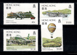 Hong Kong 1984 Mi. 423-426 Neuf ** 100% Aviation, Avion, Montgolfière - Unused Stamps