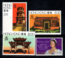 Hong Kong 1980 Mi. 360-363 Neuf ** 100% Architecture, Reine Elizabeth - Unused Stamps