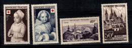 France 1951 Yv. 914-917 Neuf ** 80% Neuf * 12 F, Croix-Rouge, Monuments - Neufs